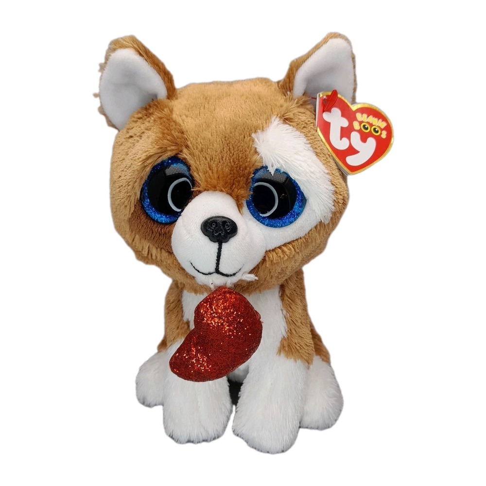 Ty Beanie Boos Smootches Dog Plush 6" MWMTs Stuffed Animal Toy